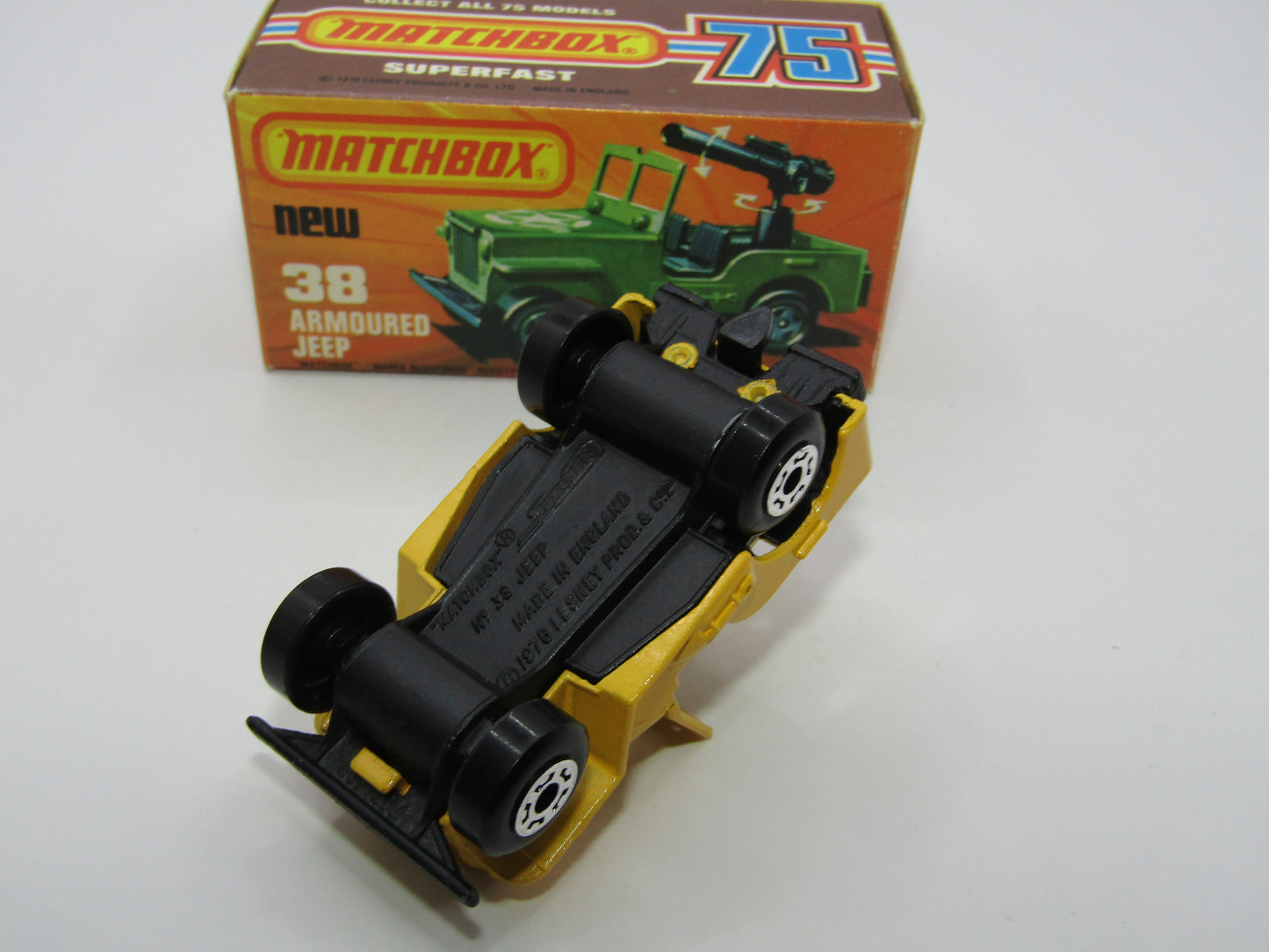 Matchbox Superfast No 38C Armoured Jeep no 38 Base no seats