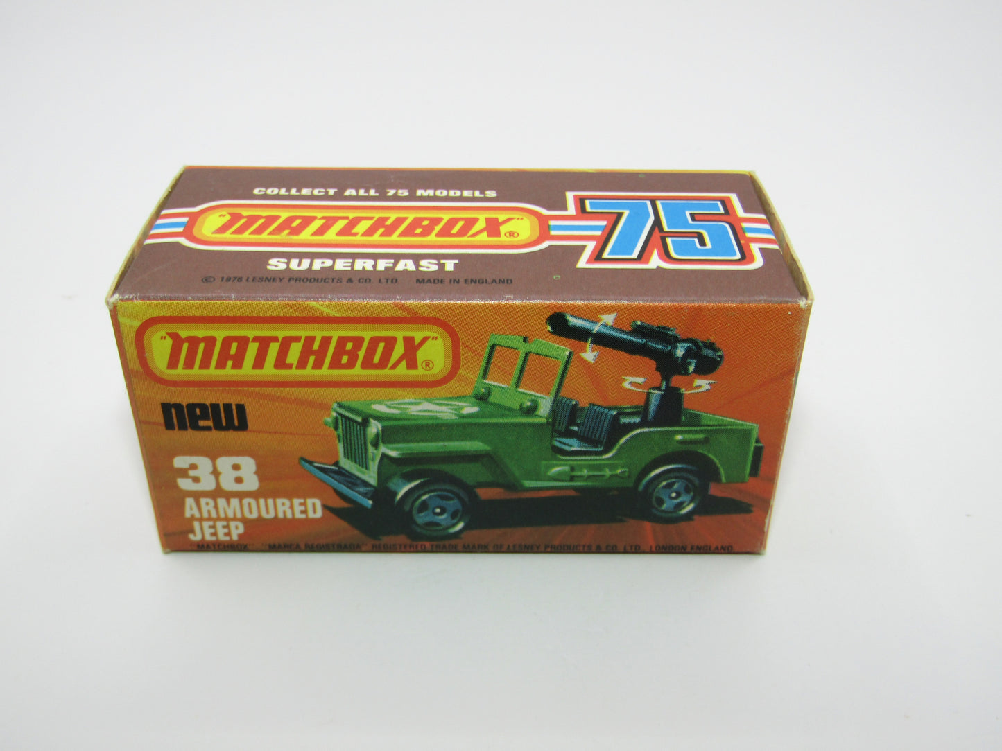 Matchbox Superfast No 38C Armoured Jeep no 38 Base no seats