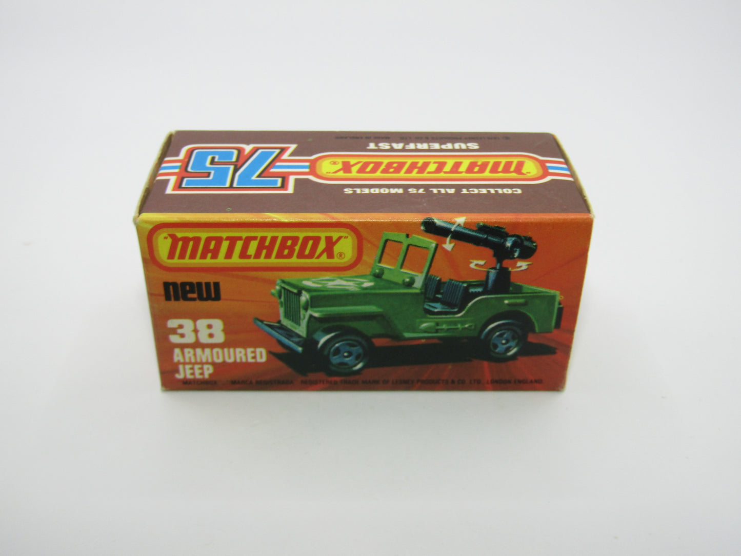 Matchbox Superfast No 38C Armoured Jeep no 38 Base no seats