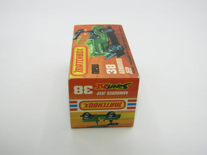 Matchbox Superfast No 38C Armoured Jeep no 38 Base no seats