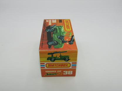 Matchbox Superfast No 38C Armoured Jeep no 38 Base no seats