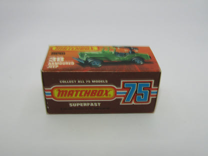 Matchbox Superfast No 38C Armoured Jeep no 38 Base no seats