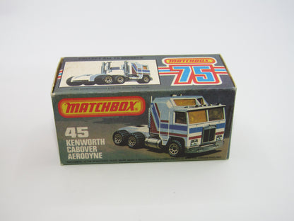 Matchbox Superfast 45C Kenworth Truck White, Red & Yellow Stripes