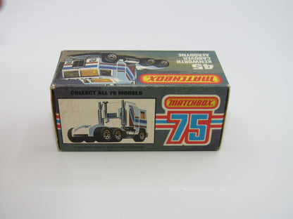 Matchbox Superfast 45C Kenworth Truck White, Red & Yellow Stripes