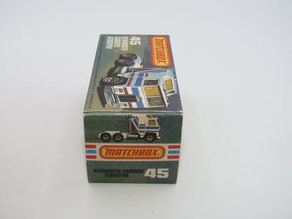 Matchbox Superfast 45C Kenworth Truck White, Red & Yellow Stripes
