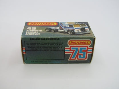 Matchbox Superfast 45C Kenworth Truck White, Red & Yellow Stripes