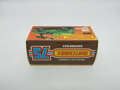 Matchbox Superfast No 38C Armoured Jeep OLIVE DRAB Star no 38 Jeep Base