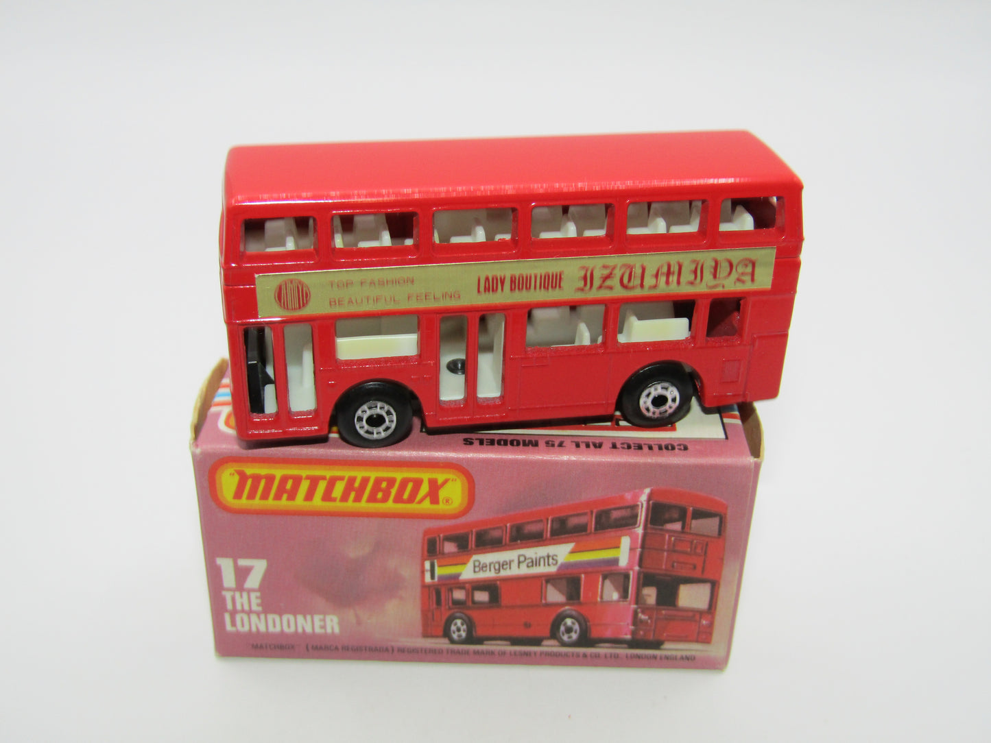 Matchbox Superfast No 17C London Bus Japan Lady Boutique
