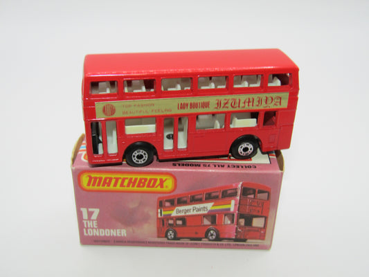 Matchbox Superfast No 17C London Bus Japan Lady Boutique