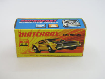 Matchbox Superfast 44B Boss Mustang BOSS Outline LIGHT AMBER Windows