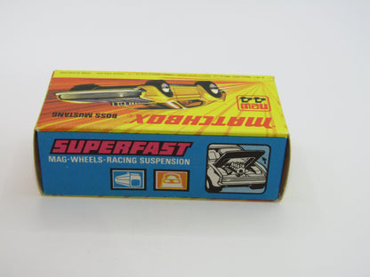 Matchbox Superfast 44B Boss Mustang BOSS Outline LIGHT AMBER Windows