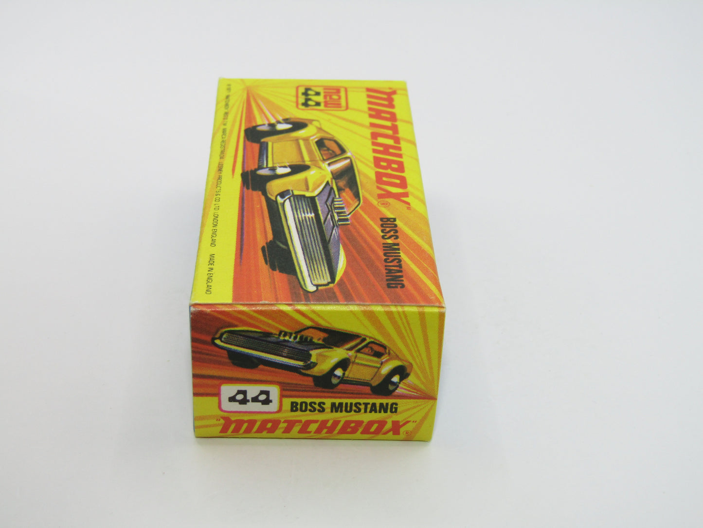 Matchbox Superfast 44B Boss Mustang BOSS Outline LIGHT AMBER Windows