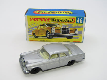 Matchbox Superfast 46A Mercedes 300SE Silver BLACK 5 Arch Wheel Hubs