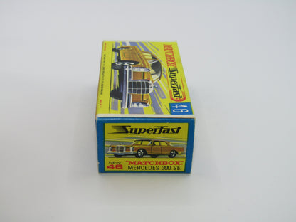 Matchbox Superfast 46A Mercedes 300SE Silver BLACK 5 Arch Wheel Hubs