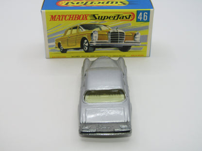 Matchbox Superfast 46A Mercedes 300SE Silver DOT DASH Wheels