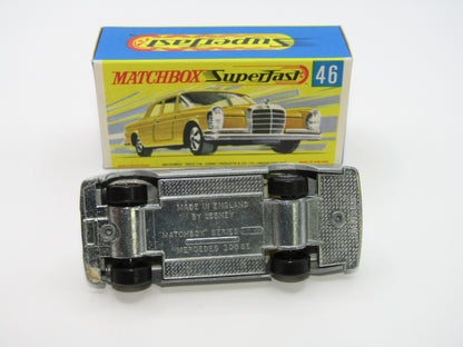 Matchbox Superfast 46A Mercedes 300SE Silver DOT DASH Wheels
