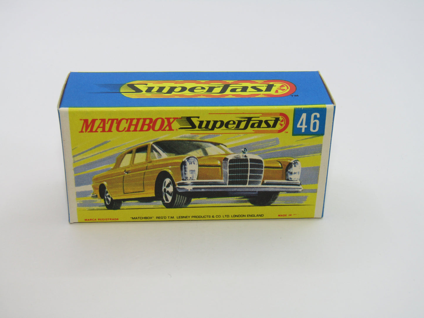 Matchbox Superfast 46A Mercedes 300SE Silver DOT DASH Wheels