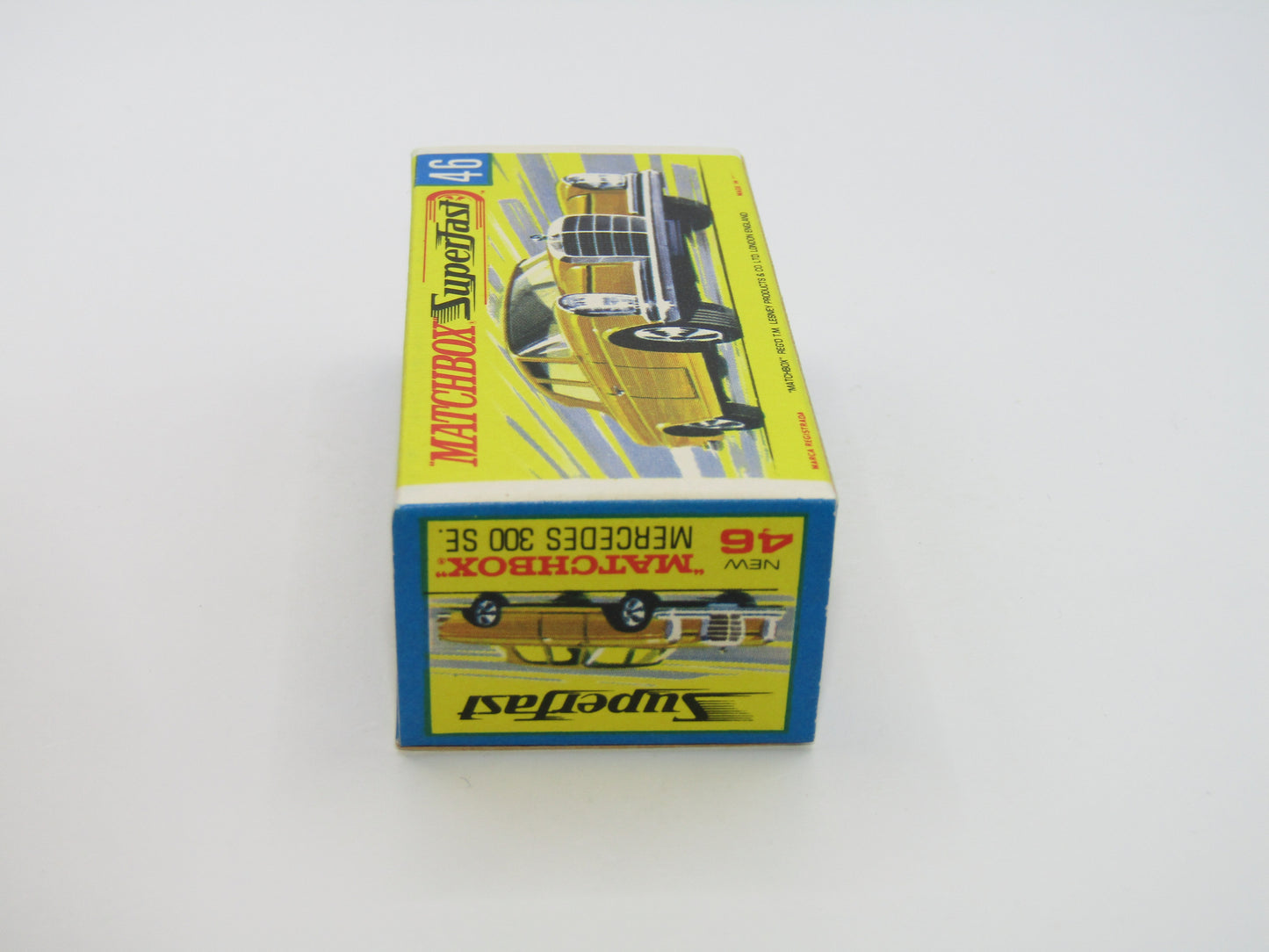 Matchbox Superfast 46A Mercedes 300SE Silver DOT DASH Wheels