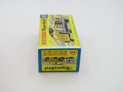 Matchbox Superfast 46A Mercedes 300SE Silver DOT DASH Wheels