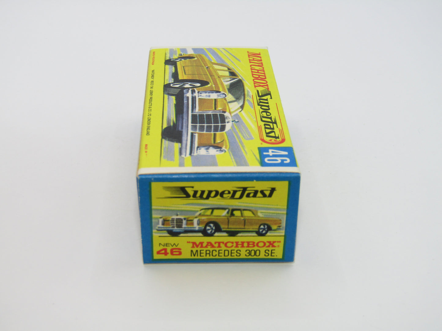 Matchbox Superfast 46A Mercedes 300SE Silver DOT DASH Wheels