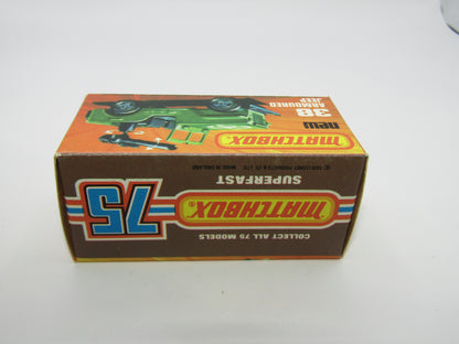 Matchbox Superfast No 38C Armoured Jeep Glossy GREY no 5 US Mail Base