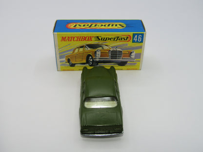 Matchbox Superfast 46A Mercedes 300SE Olive Green DOT DASH Wheels