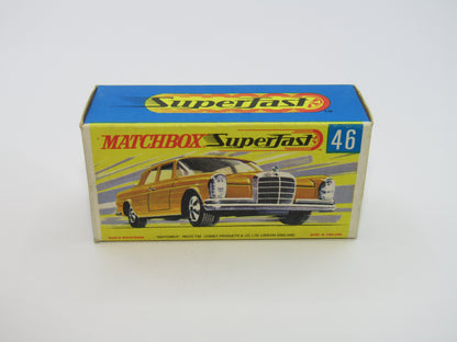 Matchbox Superfast 46A Mercedes 300SE Olive Green DOT DASH Wheels