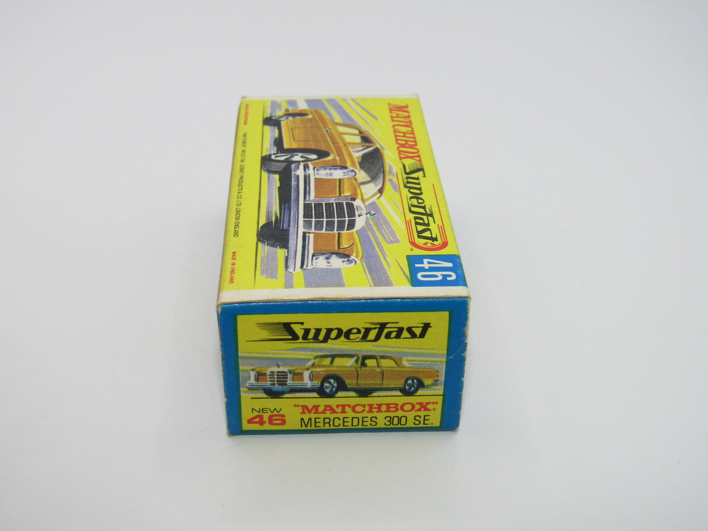 Matchbox Superfast 46A Mercedes 300SE Olive Green DOT DASH Wheels