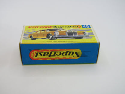 Matchbox Superfast 46A Mercedes 300SE Olive Green DOT DASH Wheels