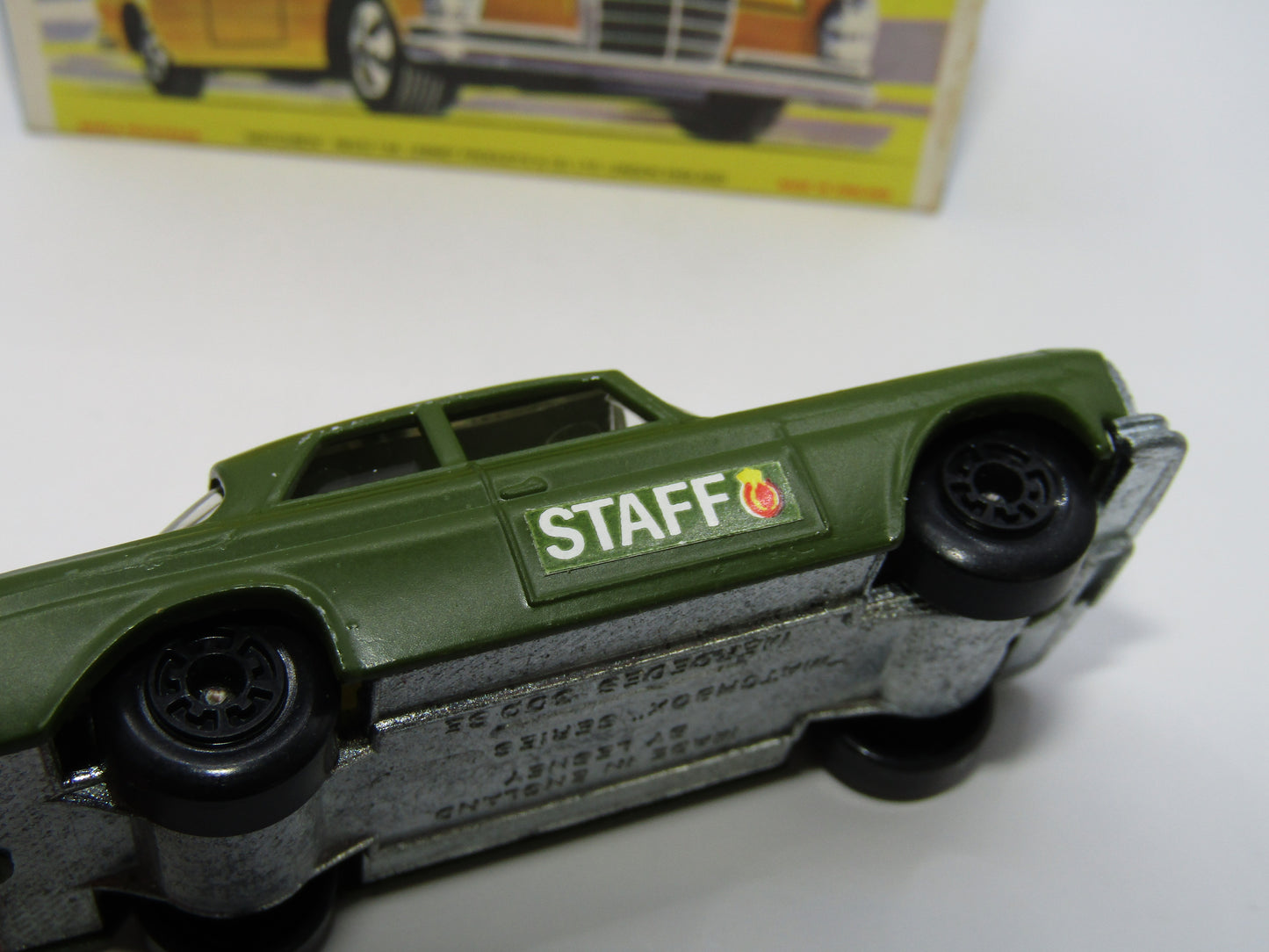 Matchbox Superfast 46A Mercedes 300SE Olive Green 5 Arch Wheels