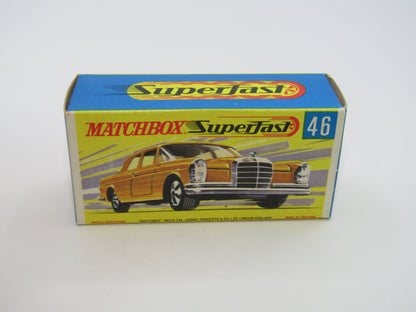 Matchbox Superfast 46A Mercedes 300SE Olive Green 5 Arch Wheels