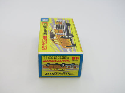 Matchbox Superfast 46A Mercedes 300SE Olive Green 5 Arch Wheels