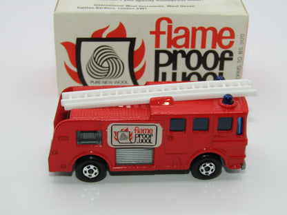 Matchbox Superfast 35A Merryweather Fire Engine FLAME PROOF WOOL & Mail Box