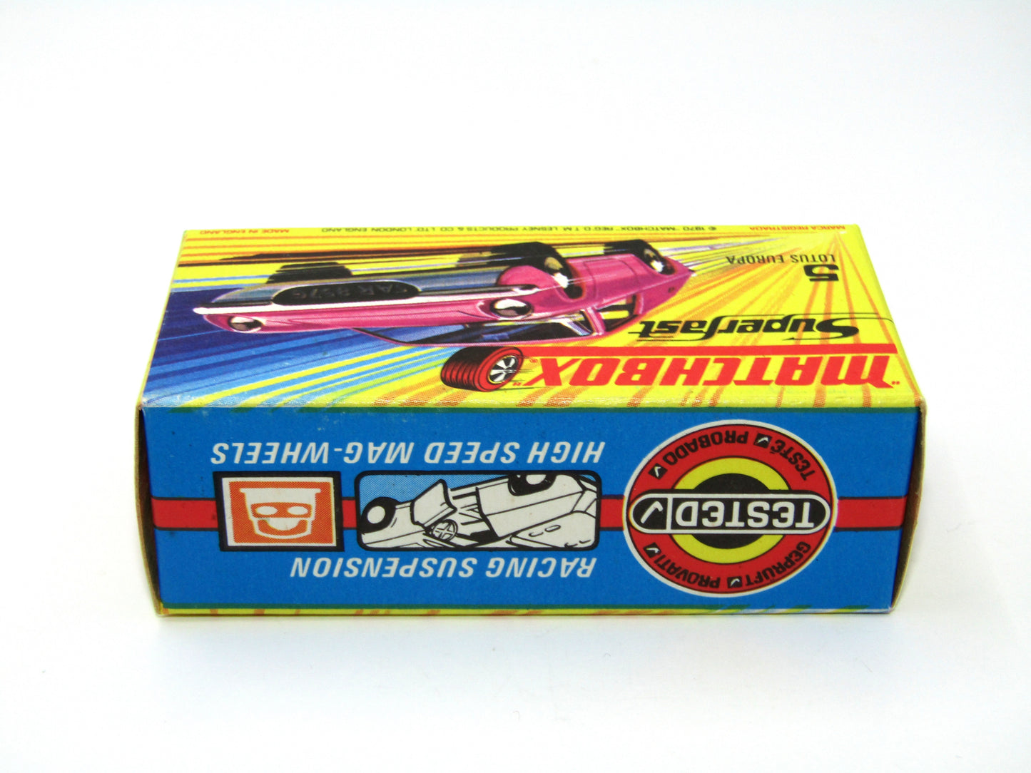 Matchbox Superfast 5A Lotus Europa PURPLE with Tow Slot