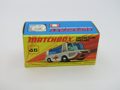 Matchbox Superfast 46B Stretcha Fetcha AMBER Windows Ambulance Labels