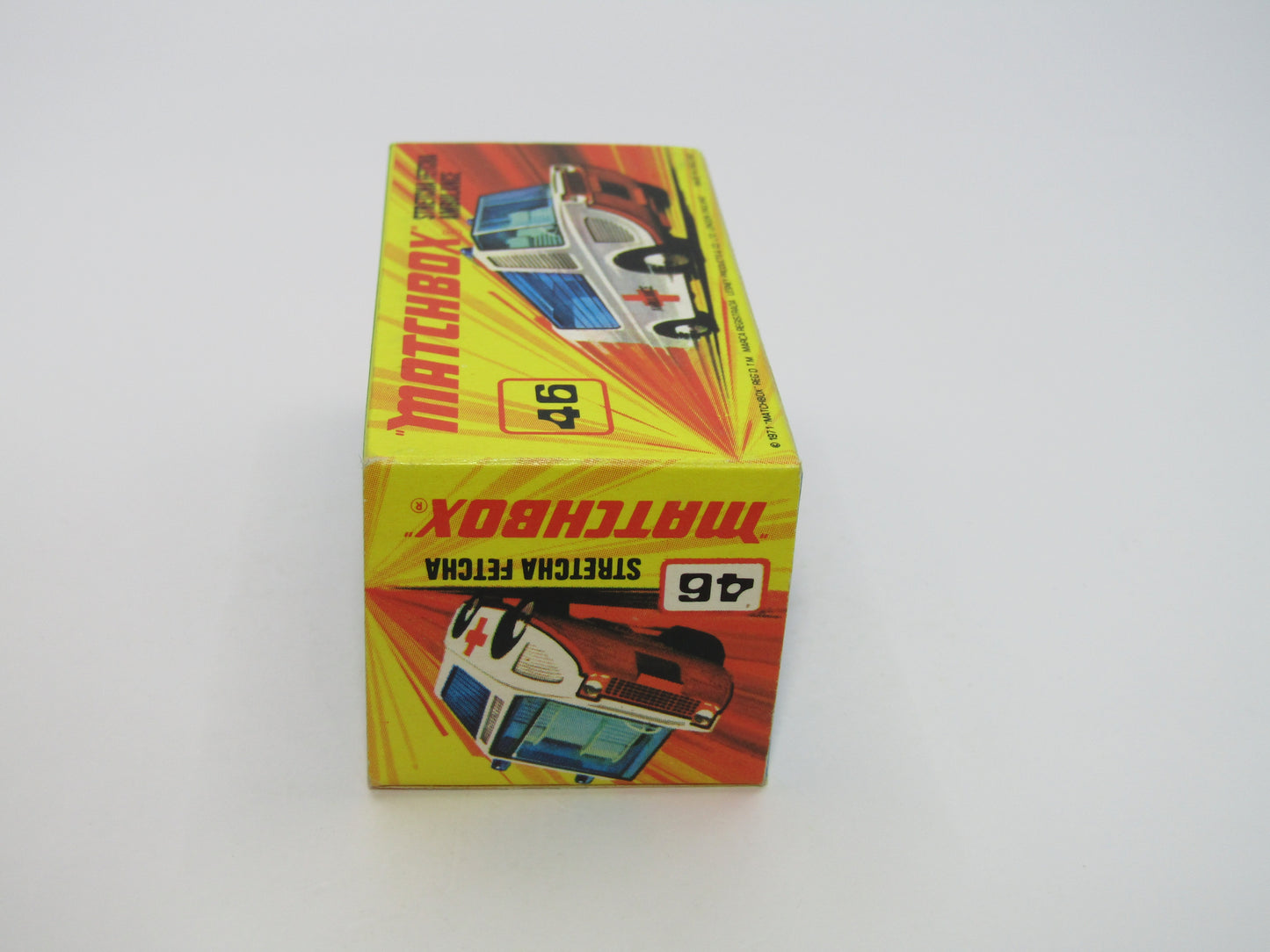 Matchbox Superfast 46B Stretcha Fetcha AMBER Windows Ambulance Labels