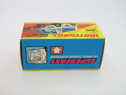 Matchbox Superfast 46B Stretcha Fetcha AMBER Windows Ambulance Labels