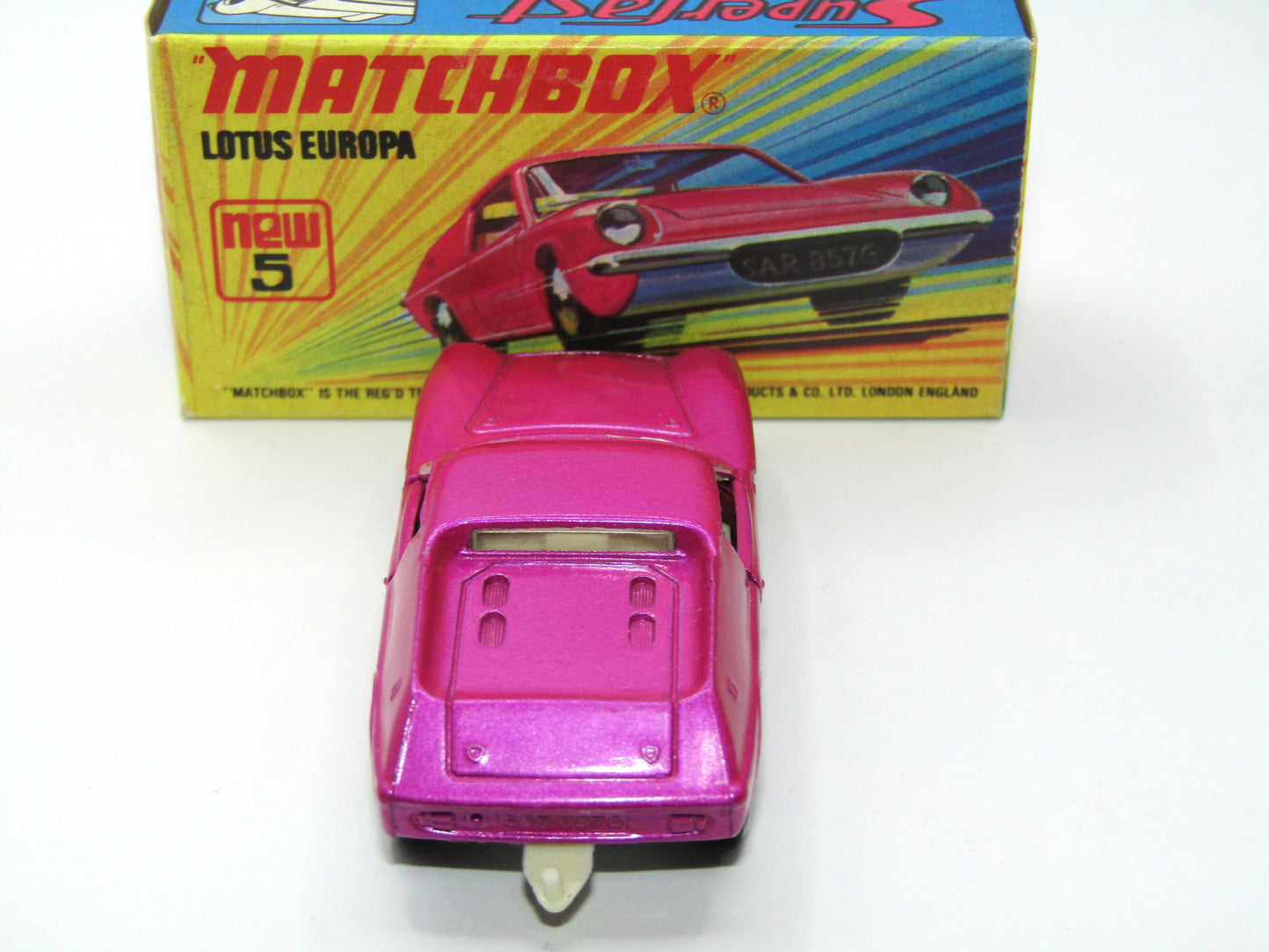 Matchbox Superfast 5A Lotus Europa Pink Wide Wheels