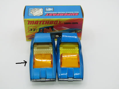 Matchbox Superfast 37B Soopa Coopa DARK Blue, CREAM Interior