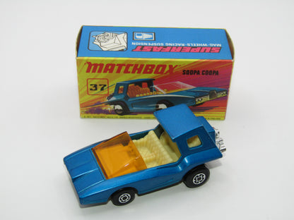 Matchbox Superfast 37B Soopa Coopa DARK Blue, CREAM Interior