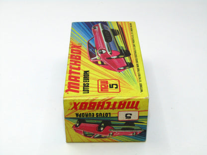 Matchbox Superfast 5A Lotus Europa Pink Wide Wheels