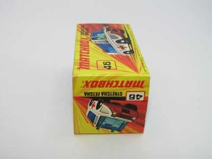 Matchbox Superfast 46B Stretcha Fetcha PALE BLUE Windows Ambulance Labels