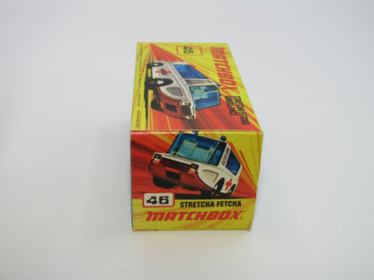 Matchbox Superfast 46B Stretcha Fetcha PALE BLUE Windows Ambulance Labels