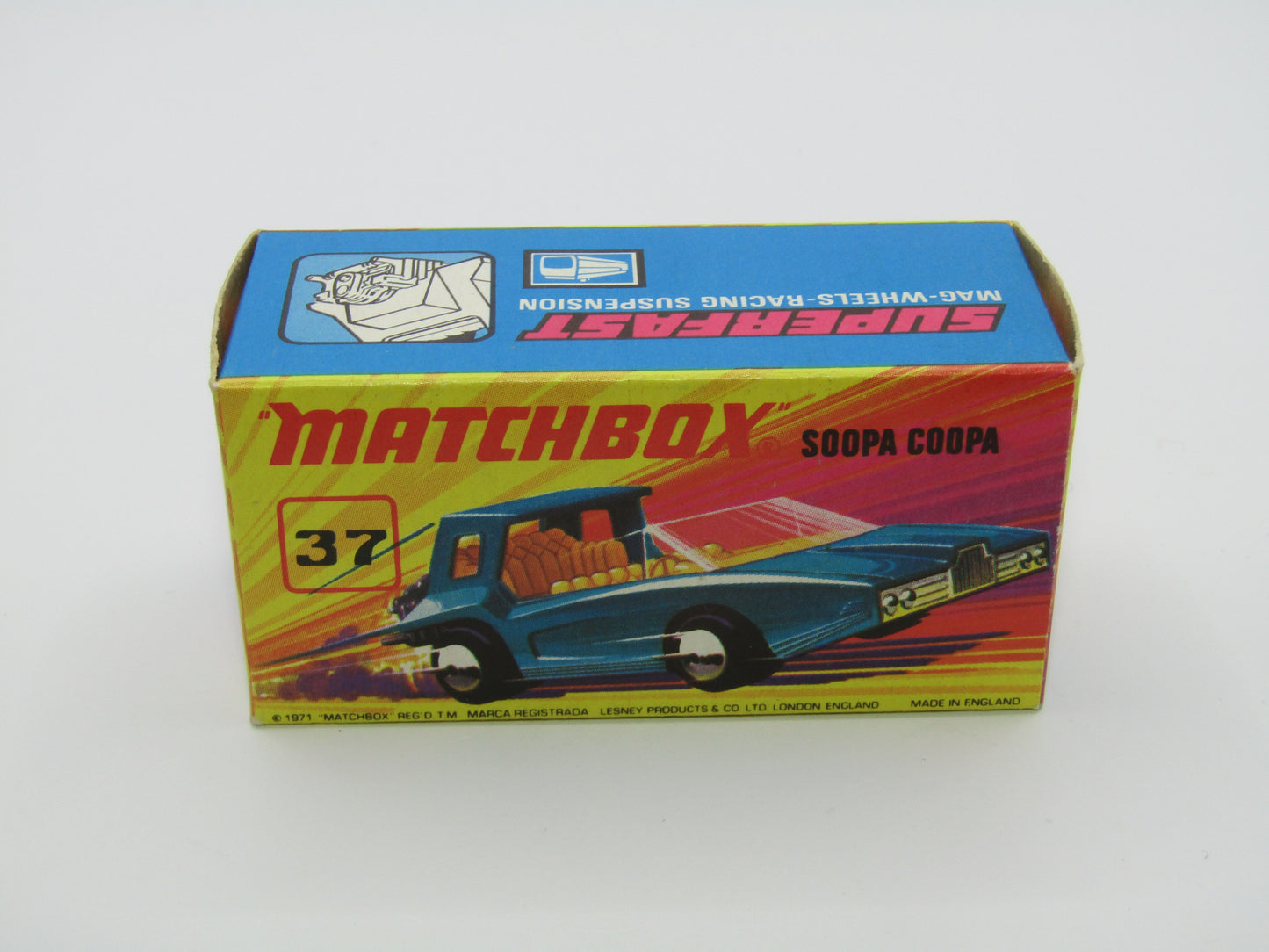 Matchbox Superfast 37B Soopa Coopa DARK Blue, CREAM Interior
