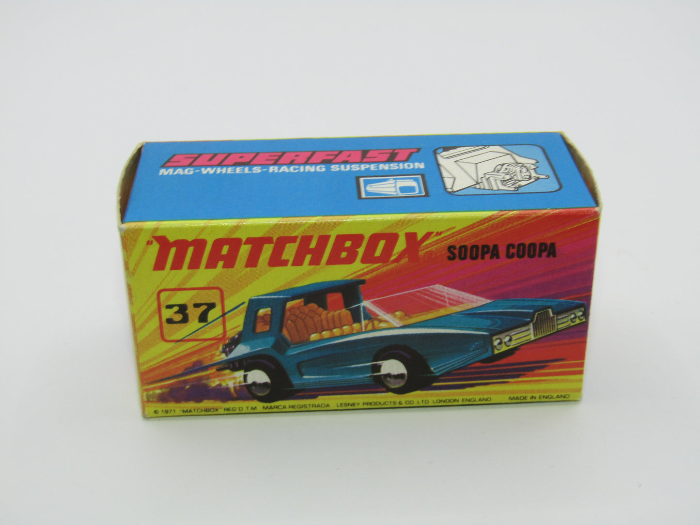Matchbox Superfast 37B Soopa Coopa DARK Blue, CREAM Interior