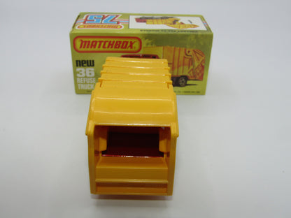 Matchbox Superfast No 36D Refuse Truck DOT-DASH Rear Wheels
