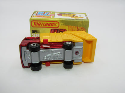 Matchbox Superfast No 36D Refuse Truck DOT-DASH Rear Wheels