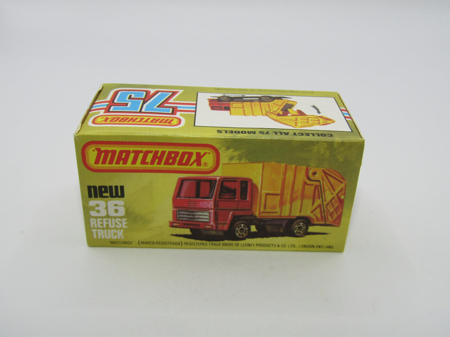 Matchbox Superfast No 36D Refuse Truck DOT-DASH Rear Wheels