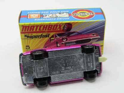 Matchbox Superfast 5A Lotus Europa - SATIN pink body Wide Wheels