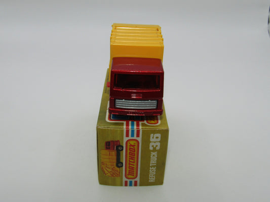 Matchbox Superfast No 36D Refuse Truck WITHOUT COLLECTOMATIC